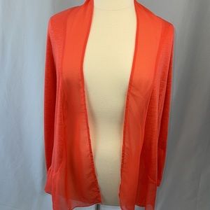 Metaphor orange long sleeve cover up - Large